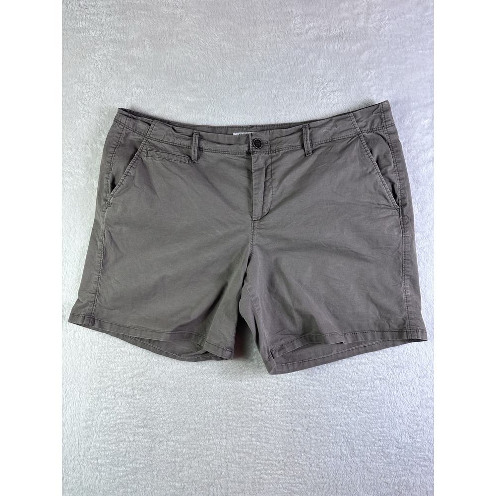 OLD NAVY Khaki Pixie Boyfriend Shorts Womens Camping SZ 16